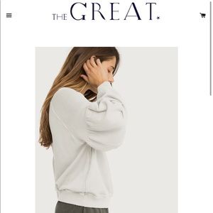 The Great the Bishop sleeve sweatshirt size 2